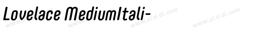 Lovelace MediumItali字体转换